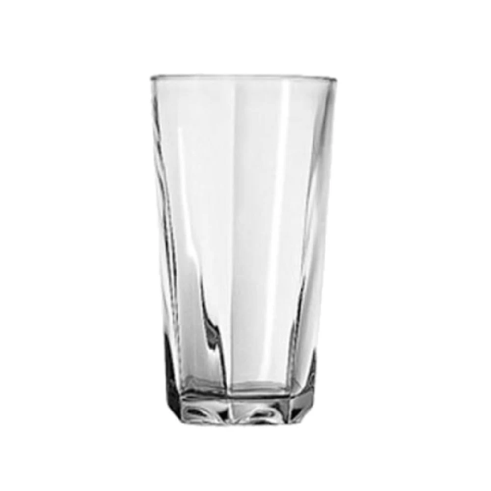 Anchor Hocking 77796 16 Oz Cooler Glass Rim Tempered Clear Glass - 3-3/8 Inch Diameter