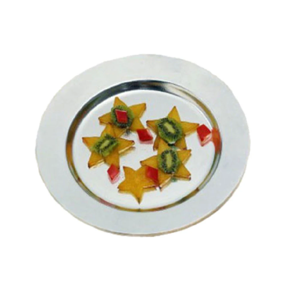 Bon Chef 1043DUSTYR 10-1/2 Inch Ceramic-look Dinner Plate Aluminum Dusty Rose