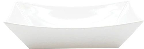 Tablecraft 12350102 30 Oz Fry Tray White Melamine Rectangular Dishwasher Safe