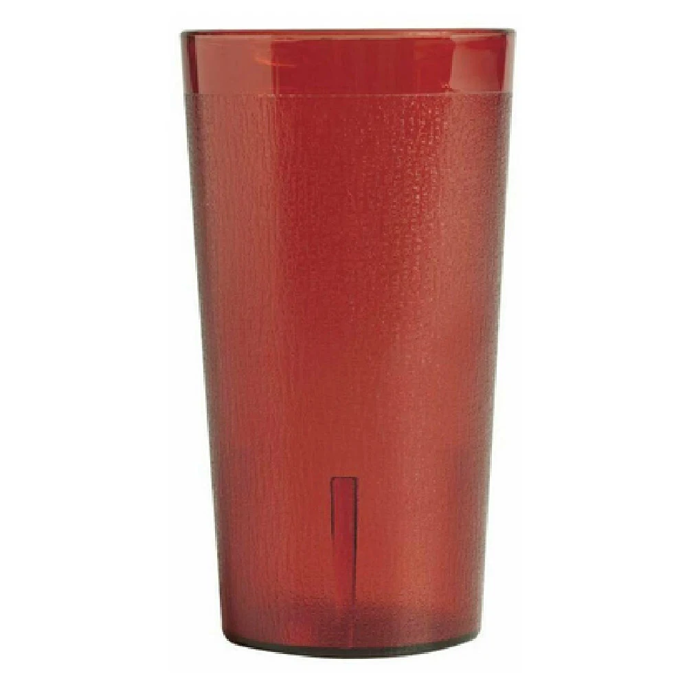 Cambro 800P2156 7.8 Oz Colorware Tumbler Impact Resistant Textured Red SAN