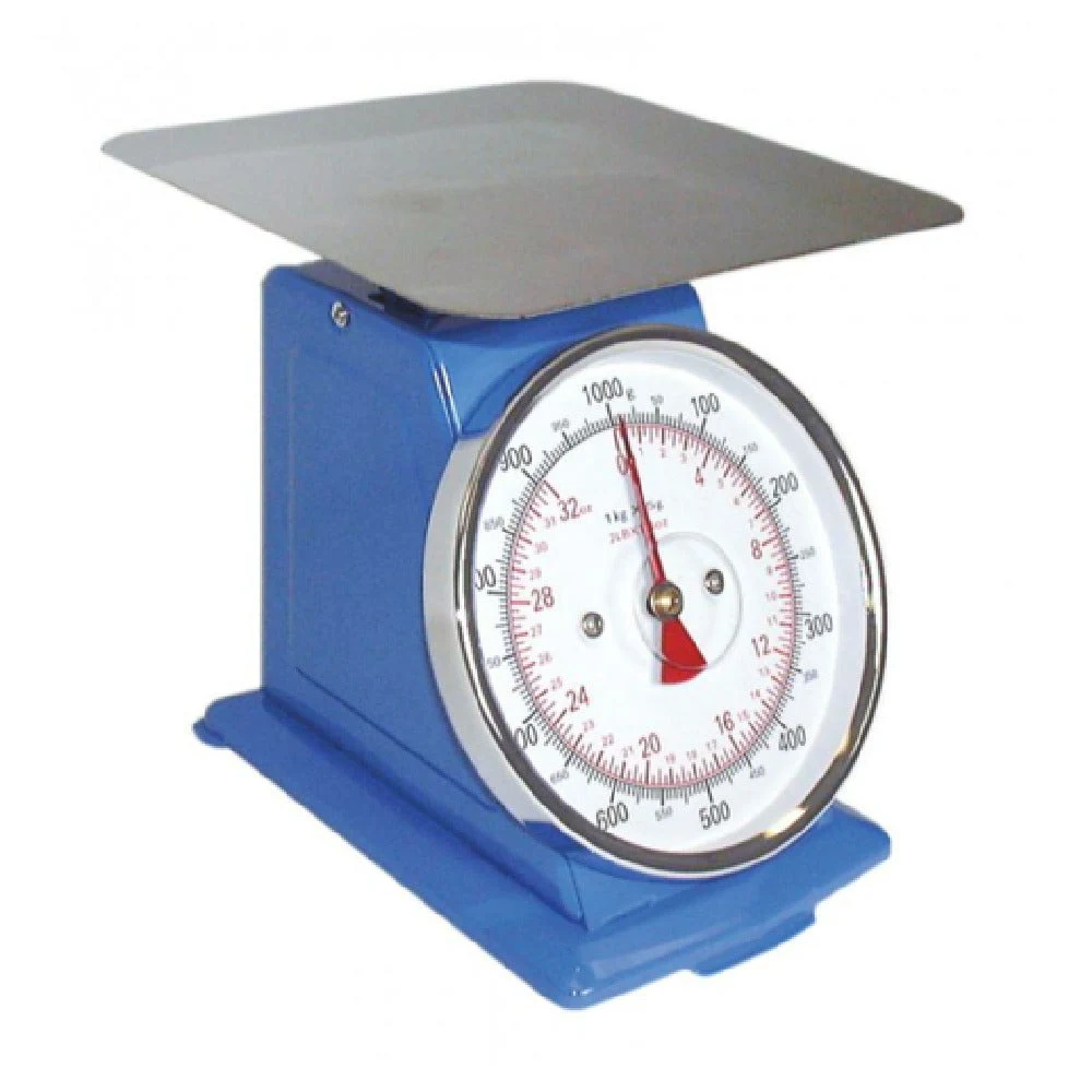 Omcan 10854 12 Inch 110 Lbs Mechanical Dial Spring Scale Stainless Steel with Reliable Operation
