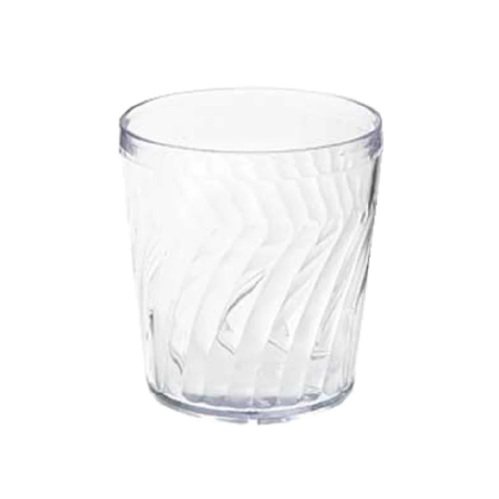 GET Enterprises 2209-1-CL 9 Oz Clear Textured SAN Plastic Tumbler with BPA Free
