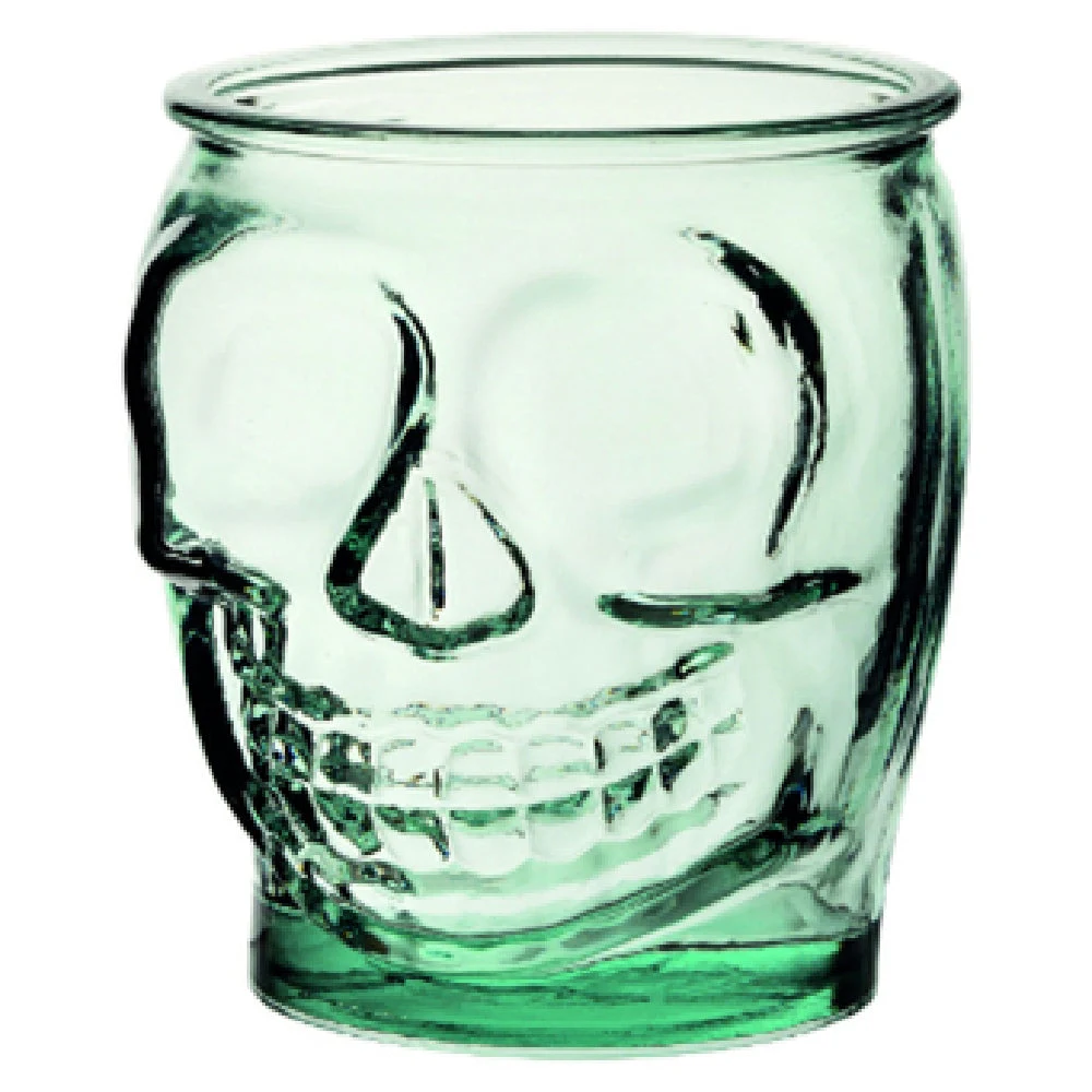 Hospitality Brands HG20125-006 16 Oz Skull Glass 100 Percent Recycled Clear
