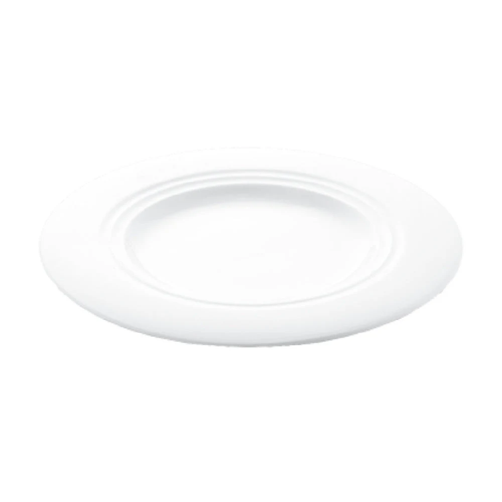 Bon Chef 1000017P 12-4/5 Inch Charger Plate Round Alumina Porcelain with Chip Warranty