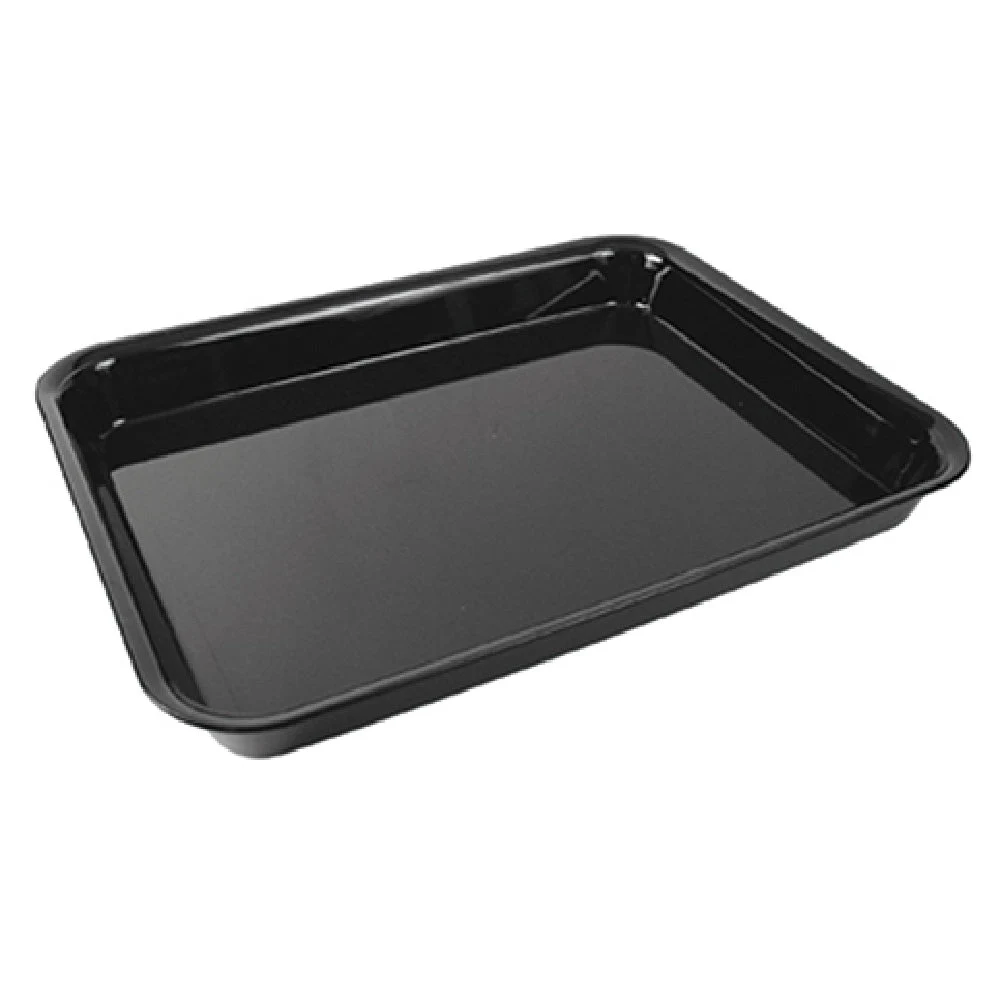 BauscherHepp TB613 17-3/4 Inch Serving Tray Rectangular Dishwasher Safe SAN Black