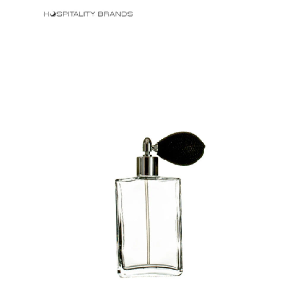 Hospitality Brands HGBEG100-001 3.5 Oz Glass Sprayer Bottle Square Mist Atomizer