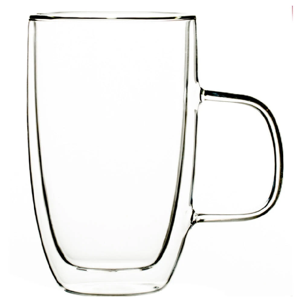 Hospitality Brands HGS18126-024 15oz Double Walled Mug Borosilicate Glass Clear