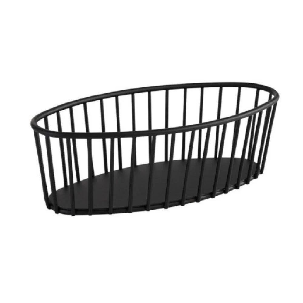 Libbey APS 30412 8-7/8 Inch Oval Basket Metal with Non-Slip Feet Handwash Only