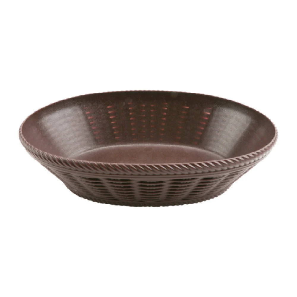 GET Enterprises RB-900-BR 11-3/4 Inch Oval Clipper Mill Basket Plastic Brown