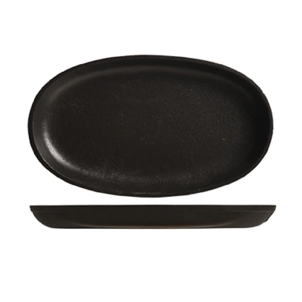Libbey CIS-18 Tray 9-1/2 Inch Oval Cast Iron Black 12 Packs