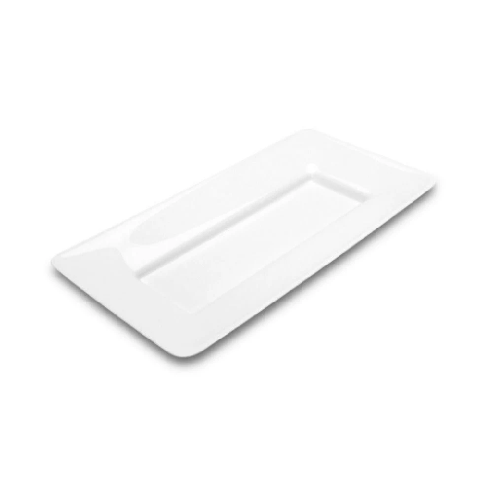 Steelite DFTRC158AS020 15 Inch Tray White Melamine Rectangular Display Tray