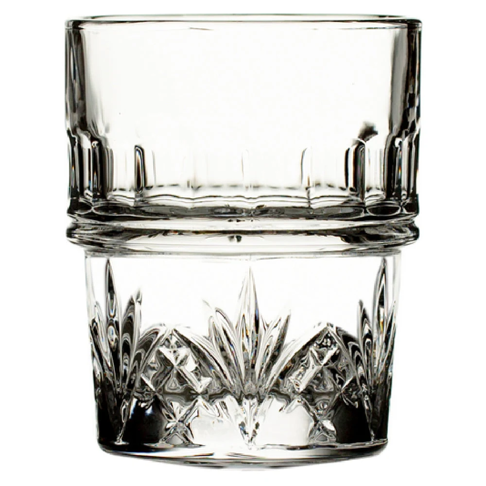 Hospitality Brands HGS26360-016 10 Oz Glass Stacking Rocks Glass - Premium