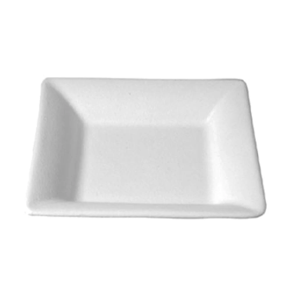 GET Enterprises PS041WW 17 Oz Buffet Platter Square White Cast Aluminum