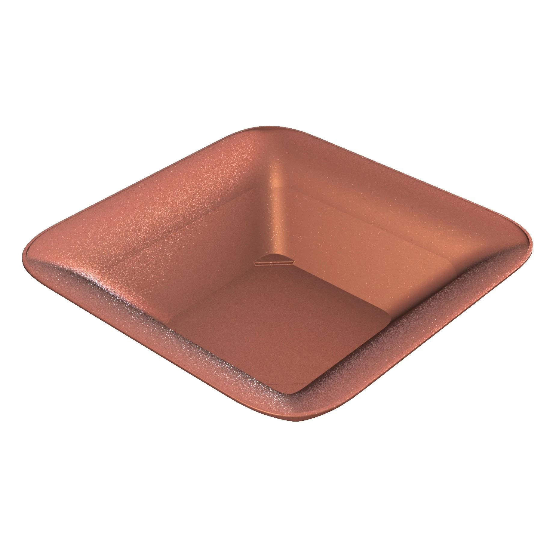 Tablecraft CW3520CP 8 Quart Bowl Square Cold Holding Metal Aluminum Copper Finish