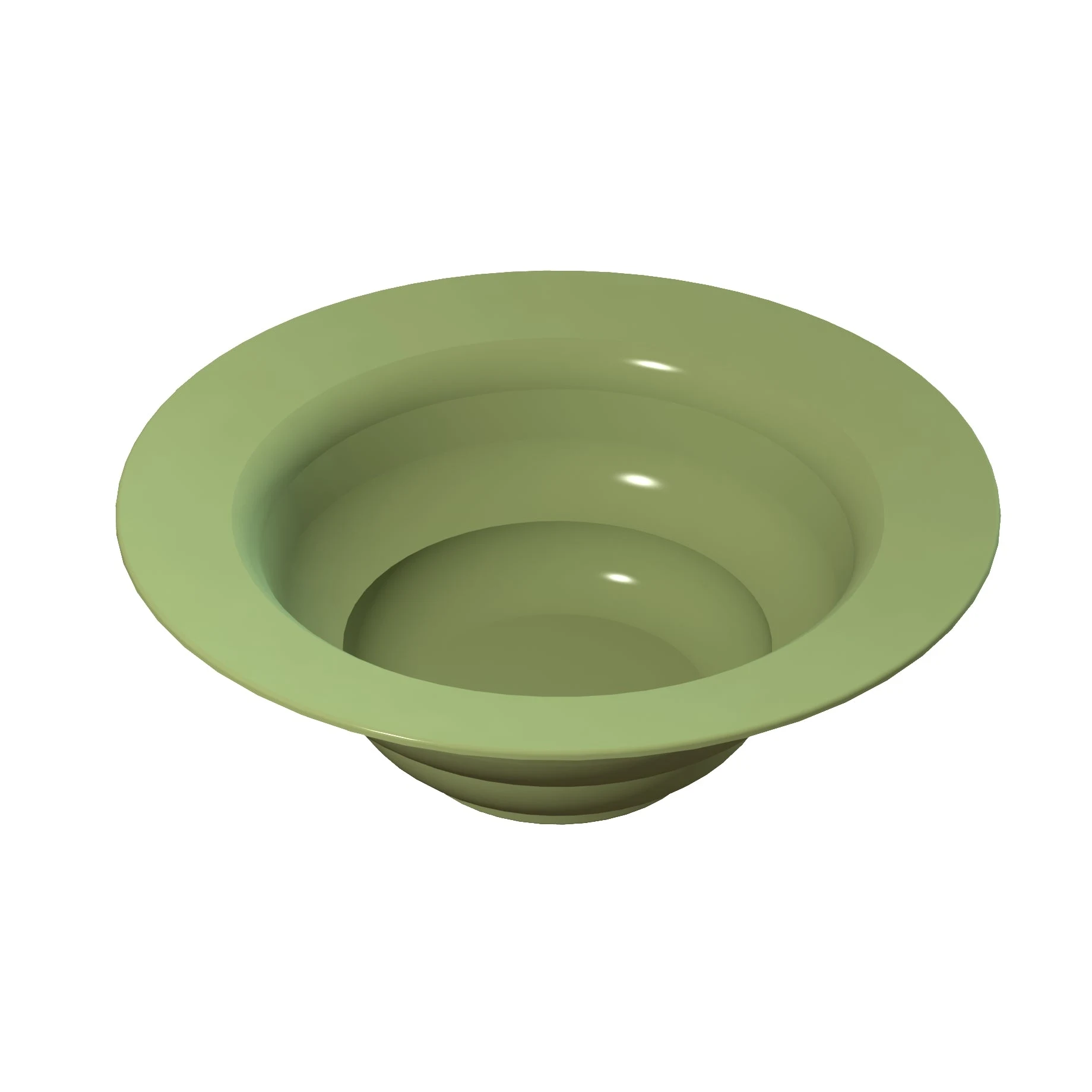 Tablecraft CW3100MM 7-1/2 Qt Round Cold Salad Bowl Aluminum Mint Finish