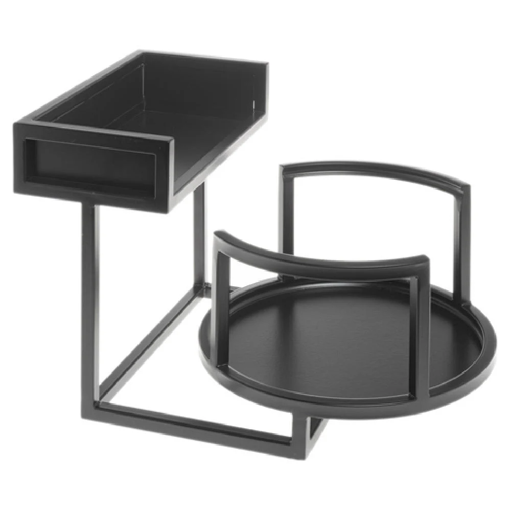 Hubert 84417 Cerve Collection Plate & Napkin Holder 2-compartment 10-1/2