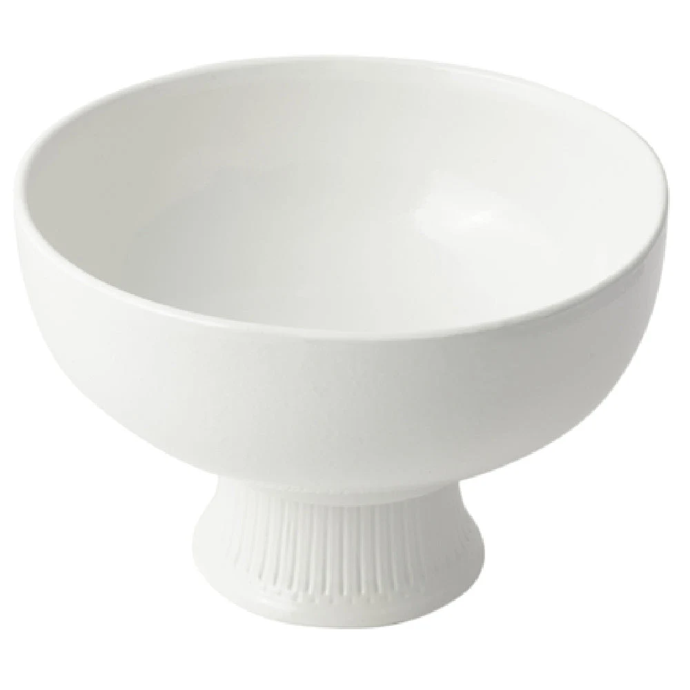 Bon Chef 150069059DKBLU 3 Qt. Round Soup Salad Bowl with Pedestal Aluminum Sandstone