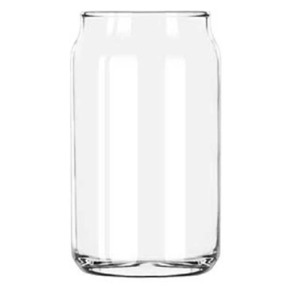Libbey 266 20 Oz Beer Can Glass Stemless Clear Glass with Safedge rim