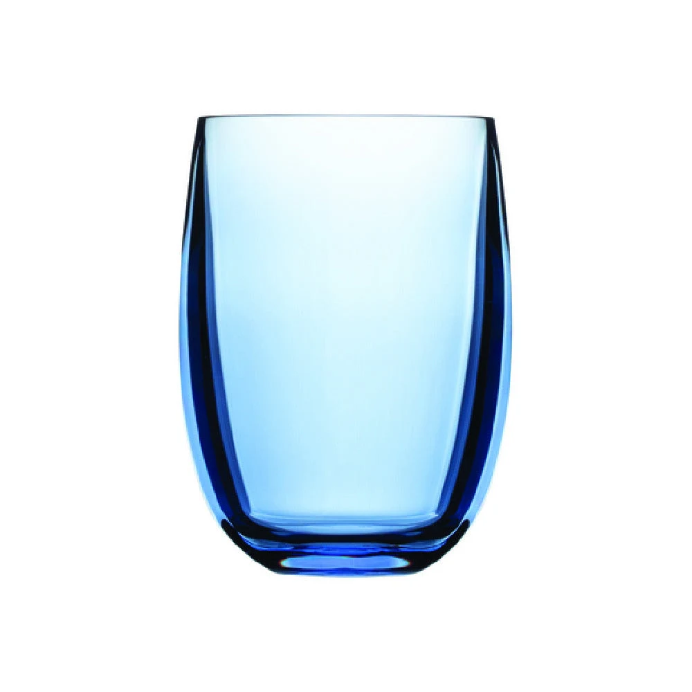 Hospitality Brands HUS089BL-012 13 oz Unbreakable Plastic Aquamarine Tumbler Glass