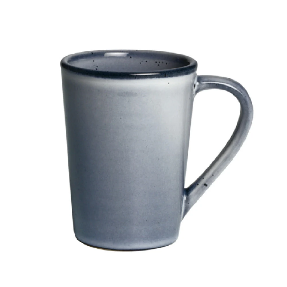 Steelite A940P038 12 Oz Ceramic Mug Semi-Transparent Blue/Gray Glaze