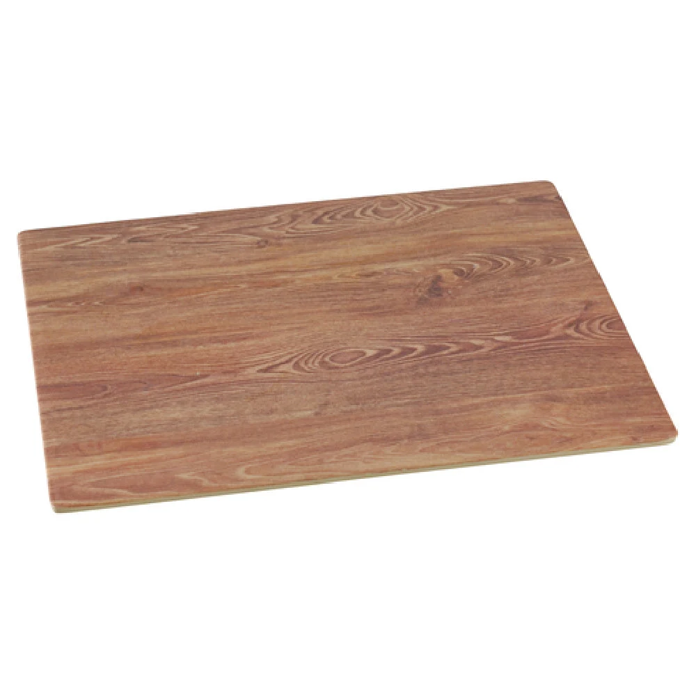 Yanco WD-213 12-1/2 Inch Melamine Serving Tray with Wood Look