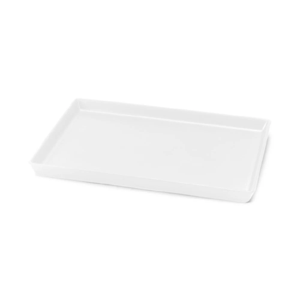 Steelite DFTRC1410LT020 14 Inch Tray Melamine Linen White Display - 10 Packs