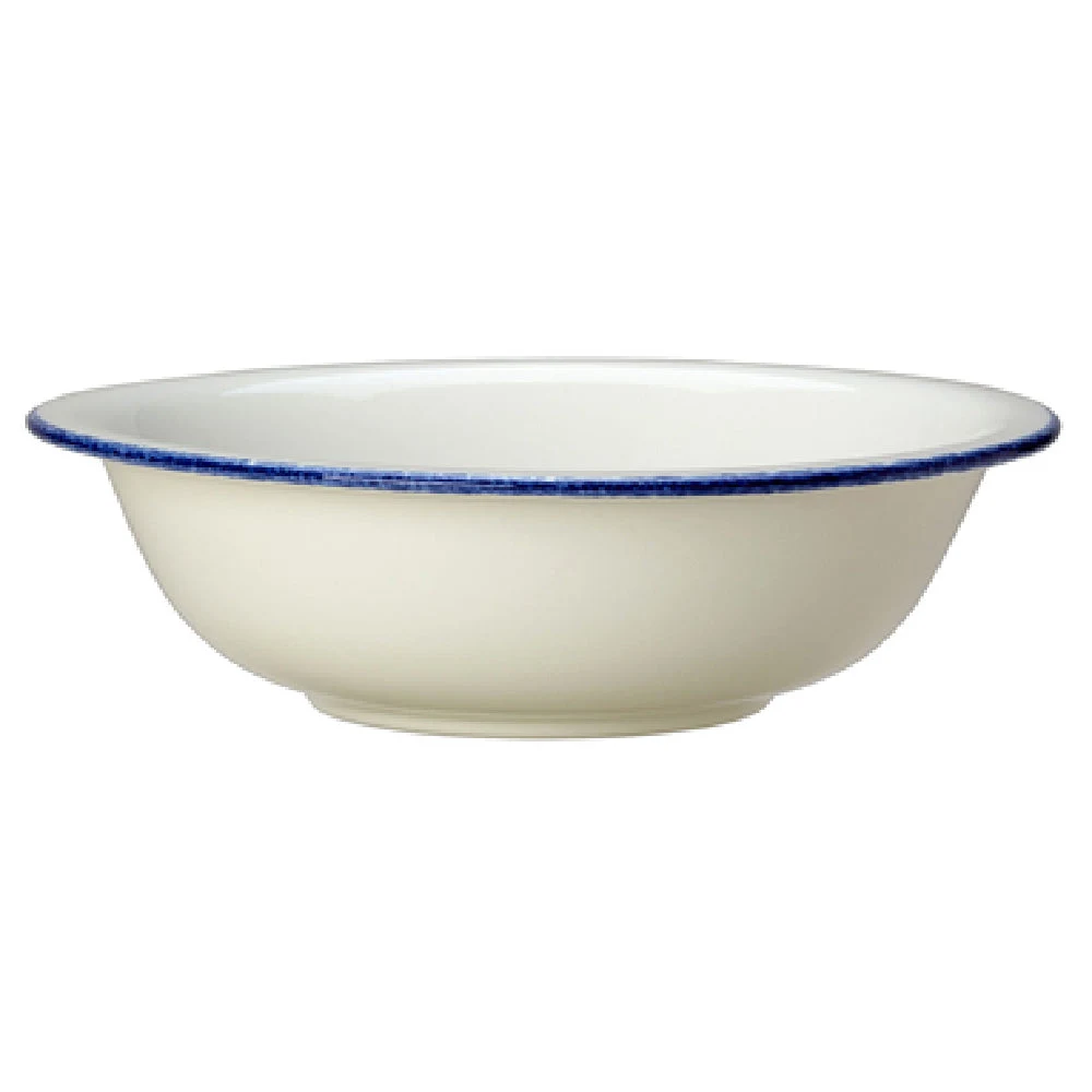 Steelite 17100461 Salad Bowl 1.25 Quart Blue Dapple Round China - 12 Packs