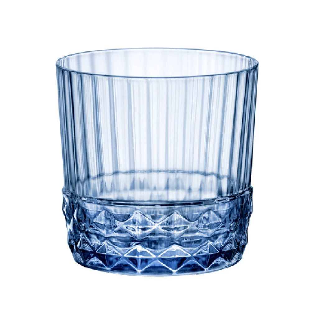 Steelite 49212Q949 10 oz Rocks Glass Sapphire Blue Soda Lime Glass