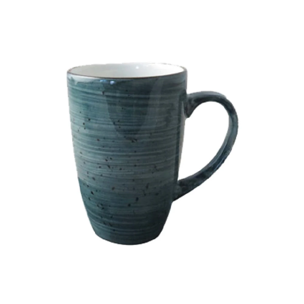 Tableware Solutions USA 24RUS054-03 9-1/2 Oz Aroma Mug with Handle Blue Ceramic