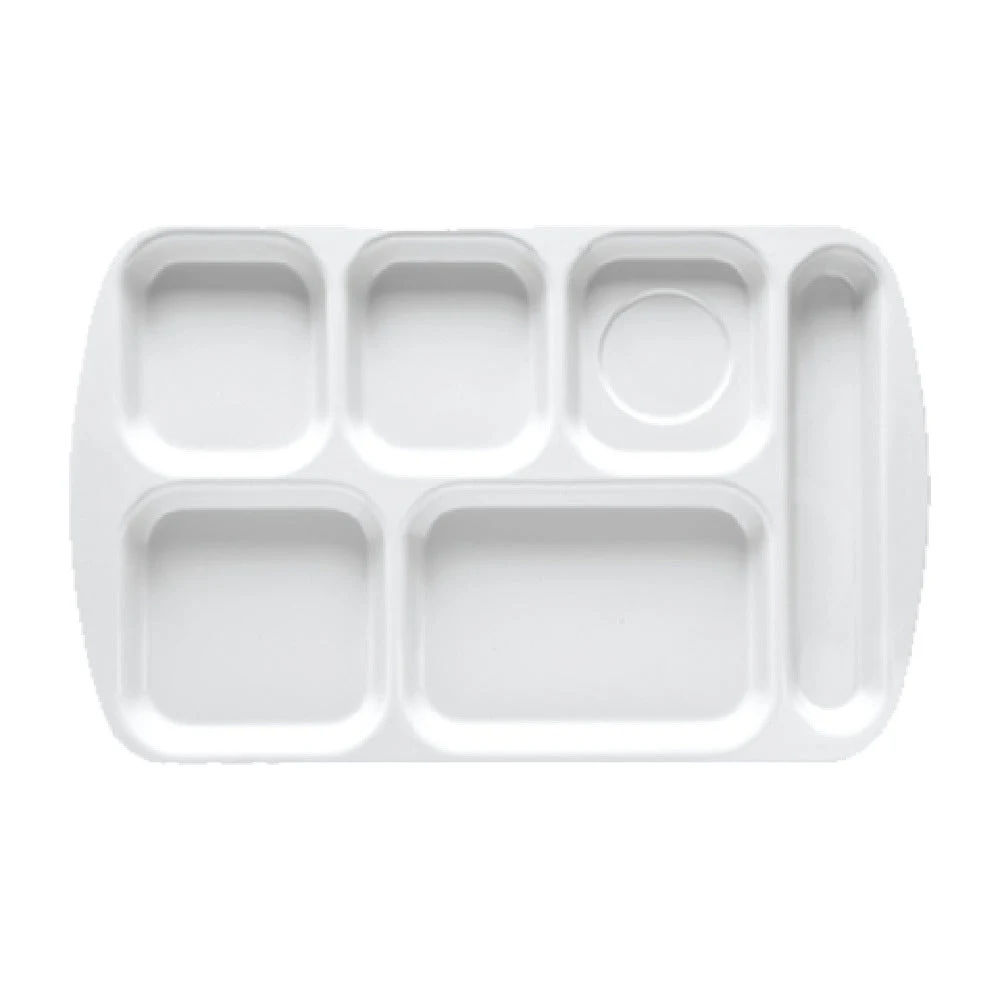 GET Enterprises TR-152-FG 14-3/8 Inch ABS Tray 6 Compartments Rainforest Green