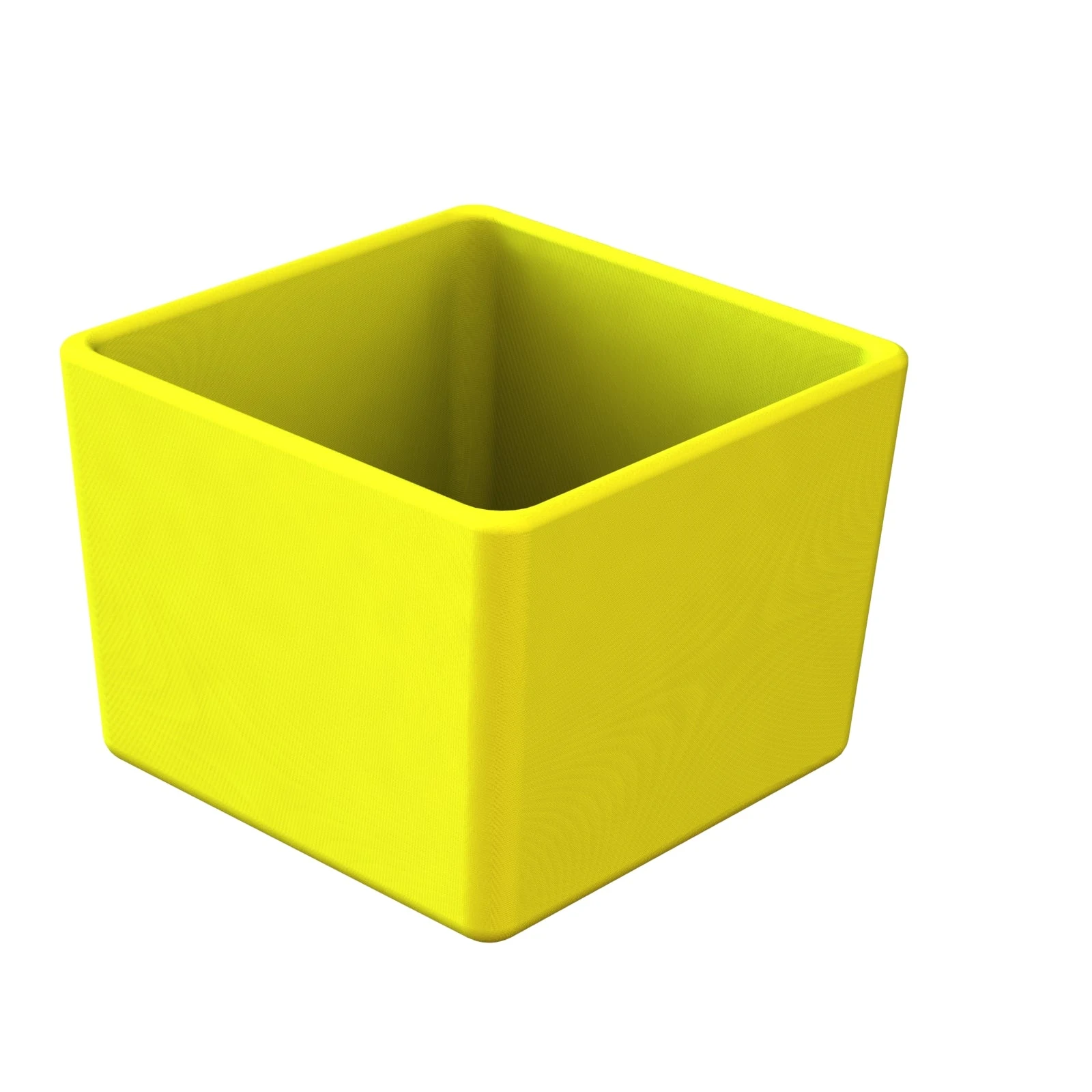 Tablecraft CW4000Y 0.75 Quart Bowl Cast Aluminum Square Cold Holding Yellow Finish