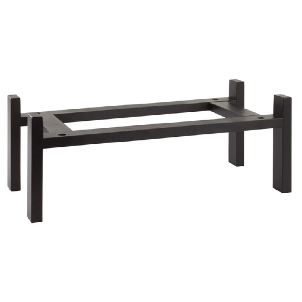 Libbey APS 14953 22-3/4 Inch Rectangular Serving Stand Wood Black