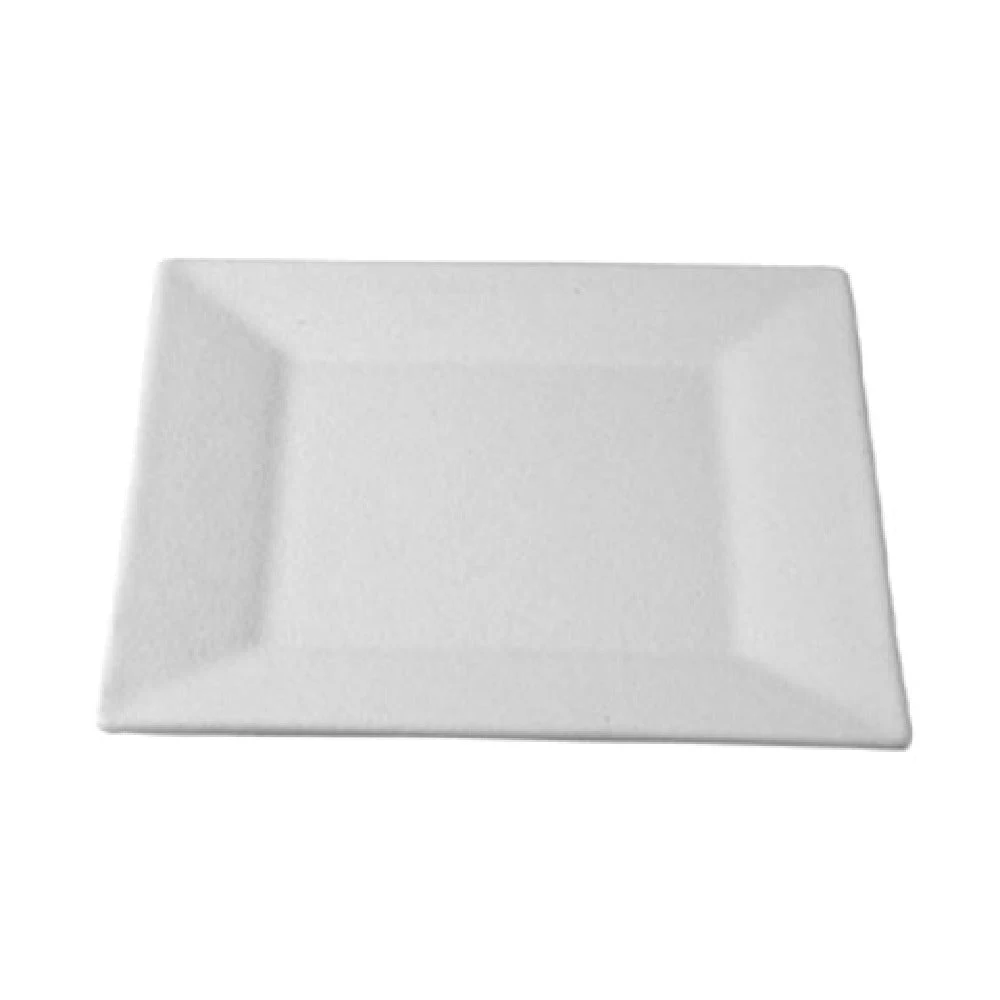 GET Enterprises PS001FR 6-3/4 Inch Square Buffet Platter Fire Red Aluminum