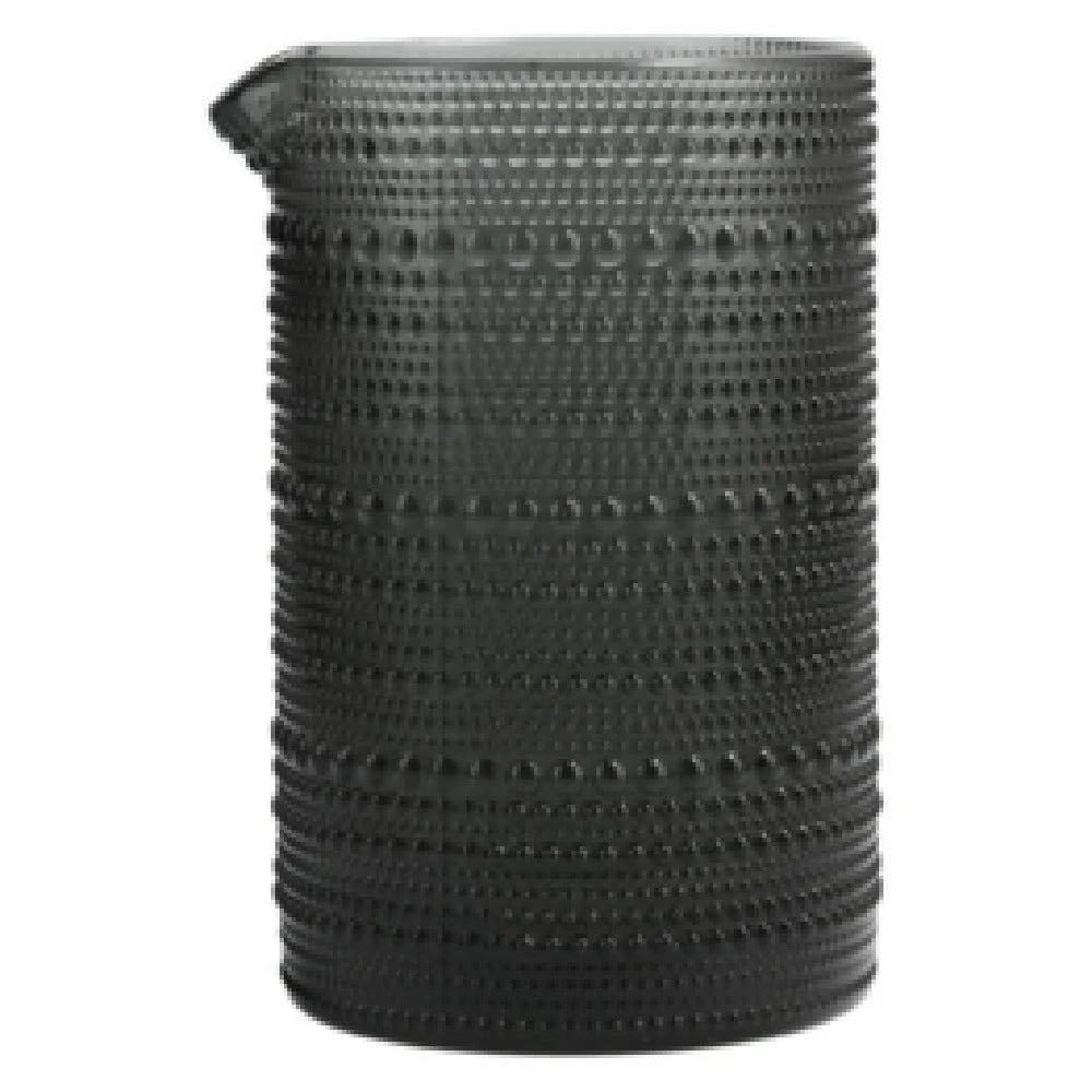 Fortessa JUPITERST.07 25 Oz Black Glass Water Tumbler with Storm Mixing