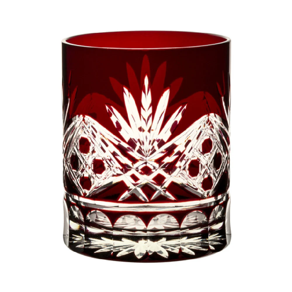 Hospitality Brands HG90426-006 13.5 oz Ruby Double Old Fashioned Lead-Free Crystal Glass