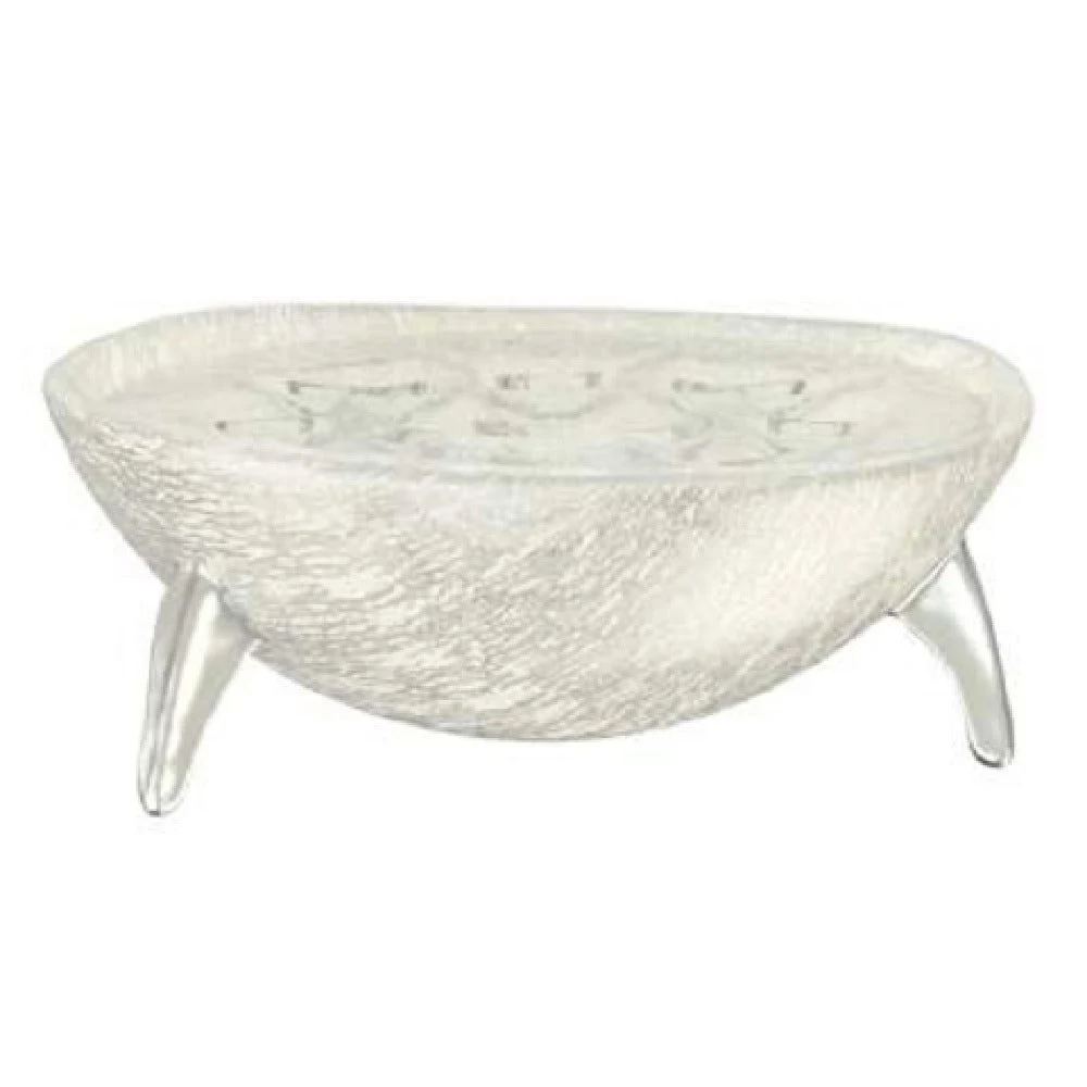 Steelite GS196706 7.5 Oz Round Caviar Servers Mixed Materials Cream
