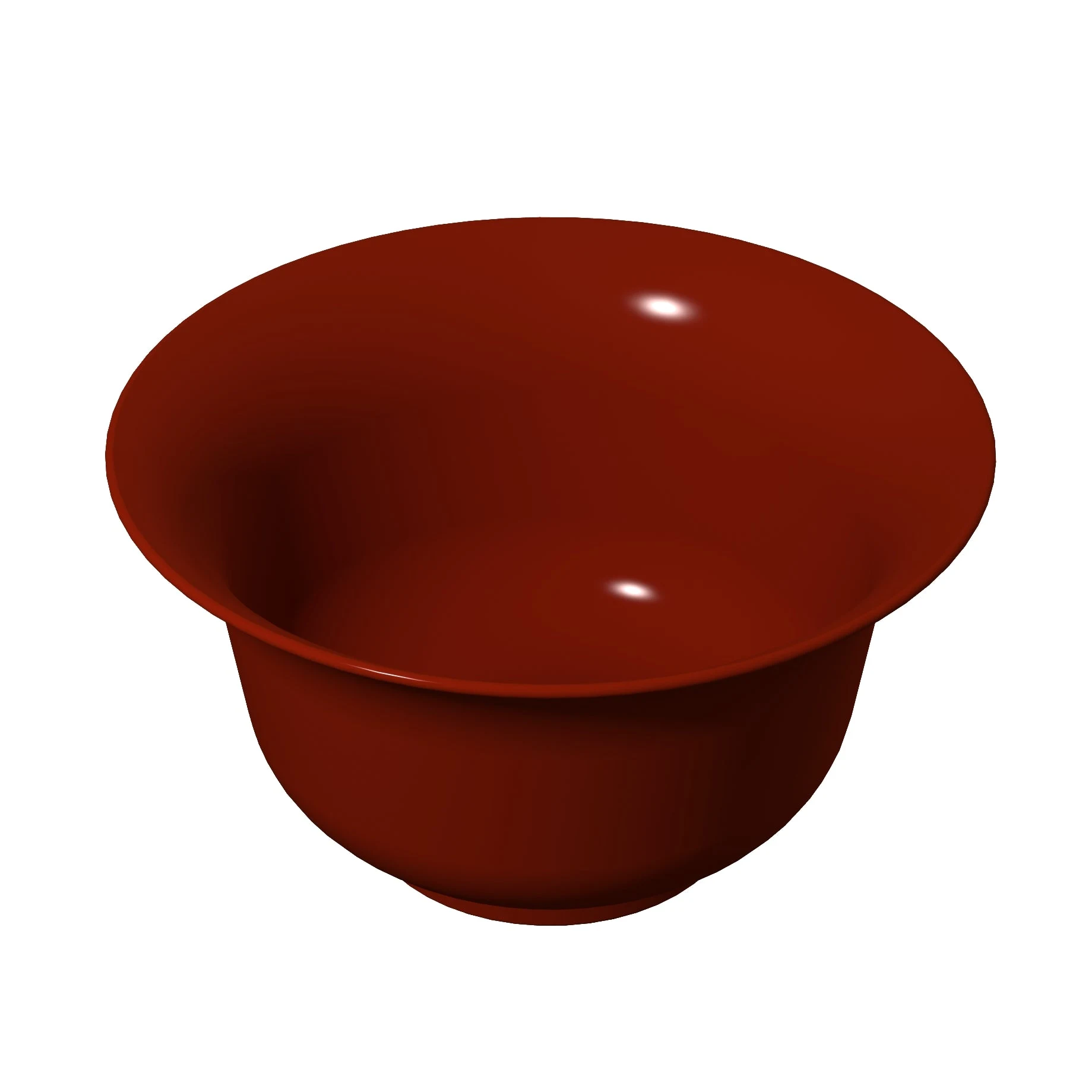 Tablecraft CW3140R 5-3/8 Quart Round Cold Holding Salad Bowl Aluminum Red Finish