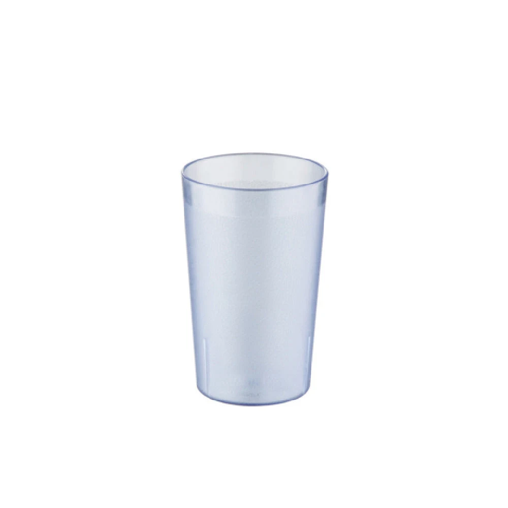 CAC China BVPT-10BL 10 Oz Pebbled Tumbler Plastic Break Resistant Blue