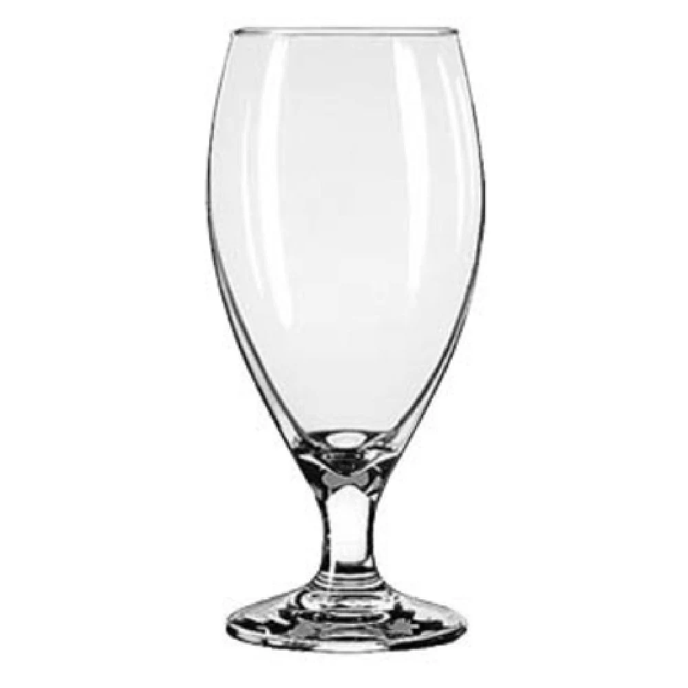 Libbey 3915 14-3/4 Oz Beer Glass Teardrop Clear Glass with Safedge Rim