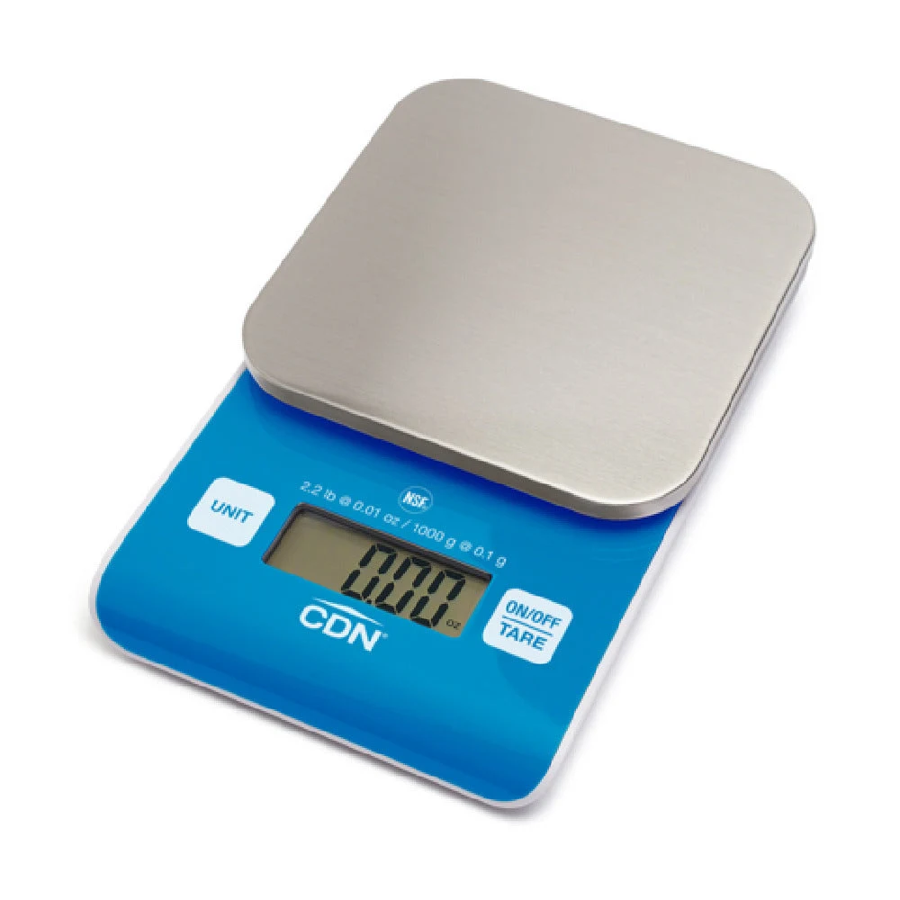CDN SD0202-B 4.45 Inch Digital Precision Scale Removable Stainless Steel Blue
