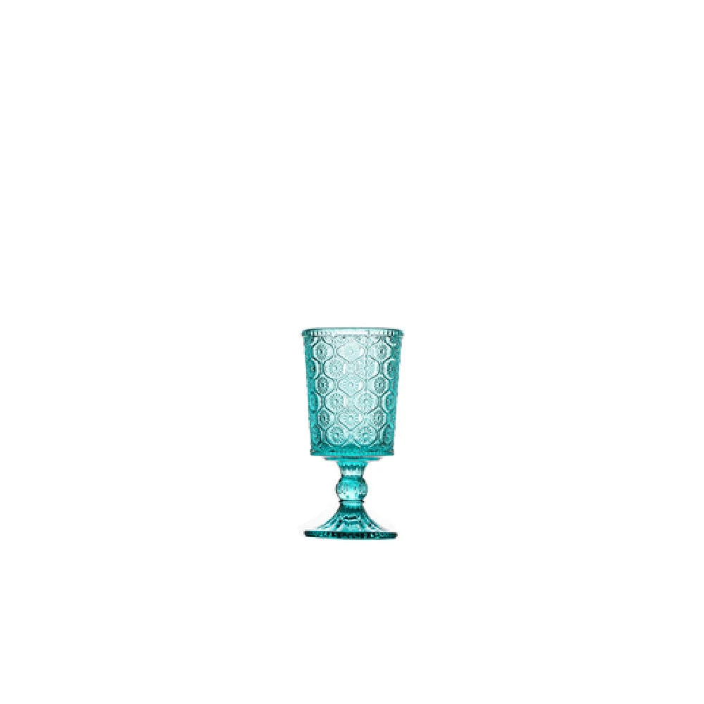 Hospitality Brands FG345001-016 8 Oz Aqua Goblet Glass Pack of 16