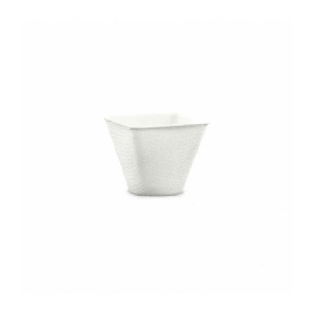 JB Prince RB352 2 Oz Comatec Fibre Kova Glass White Cane Fiber Serveware
