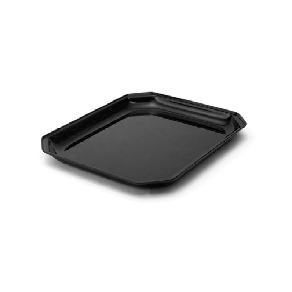 Steelite DFICC121010 12 Inch Tray Insert Cut Corner Black Acrylic 6 Packs