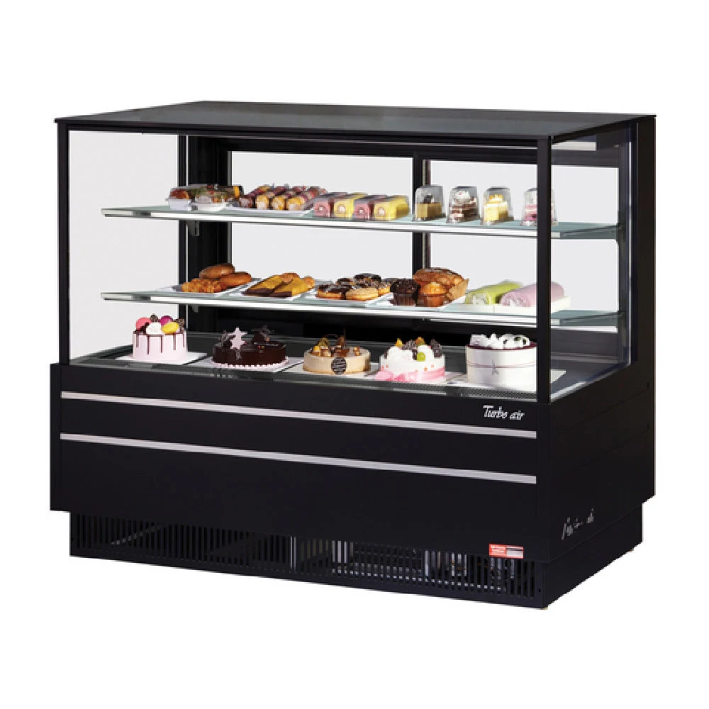 Turbo Air TCGB-60UF-B-N 60 Inch Refrigerated Display Case Full Service 19.4 cu.ft.