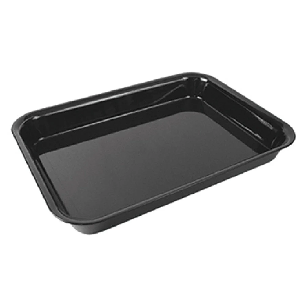 BauscherHepp TB612 15-3/4 Inch x 11-4/5 Inch Dishwasher Safe Serving Tray Black SAN