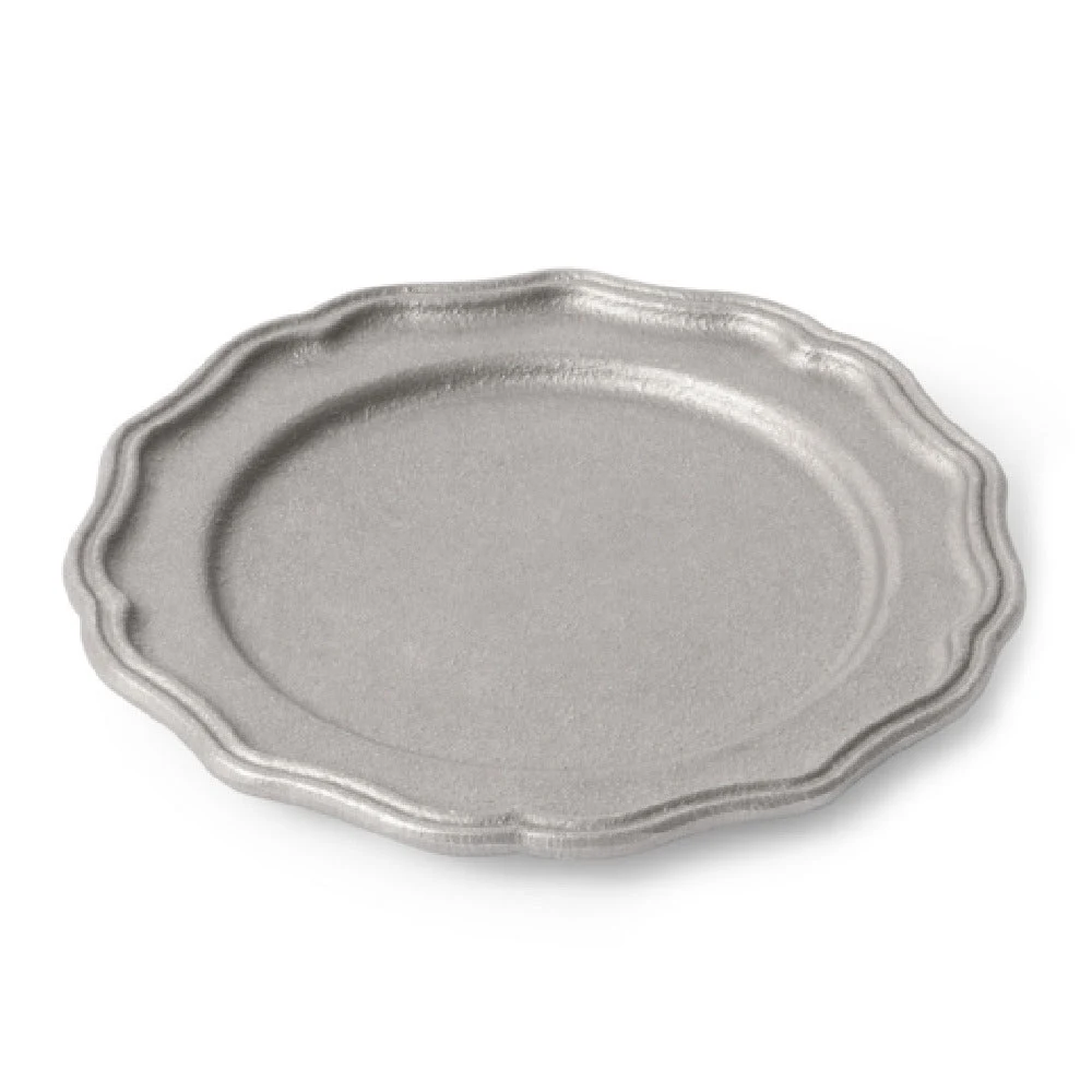 Bon Chef 1025 5 Inch Aluminum with Pewter-Glo Finish Bread and Butter Plate
