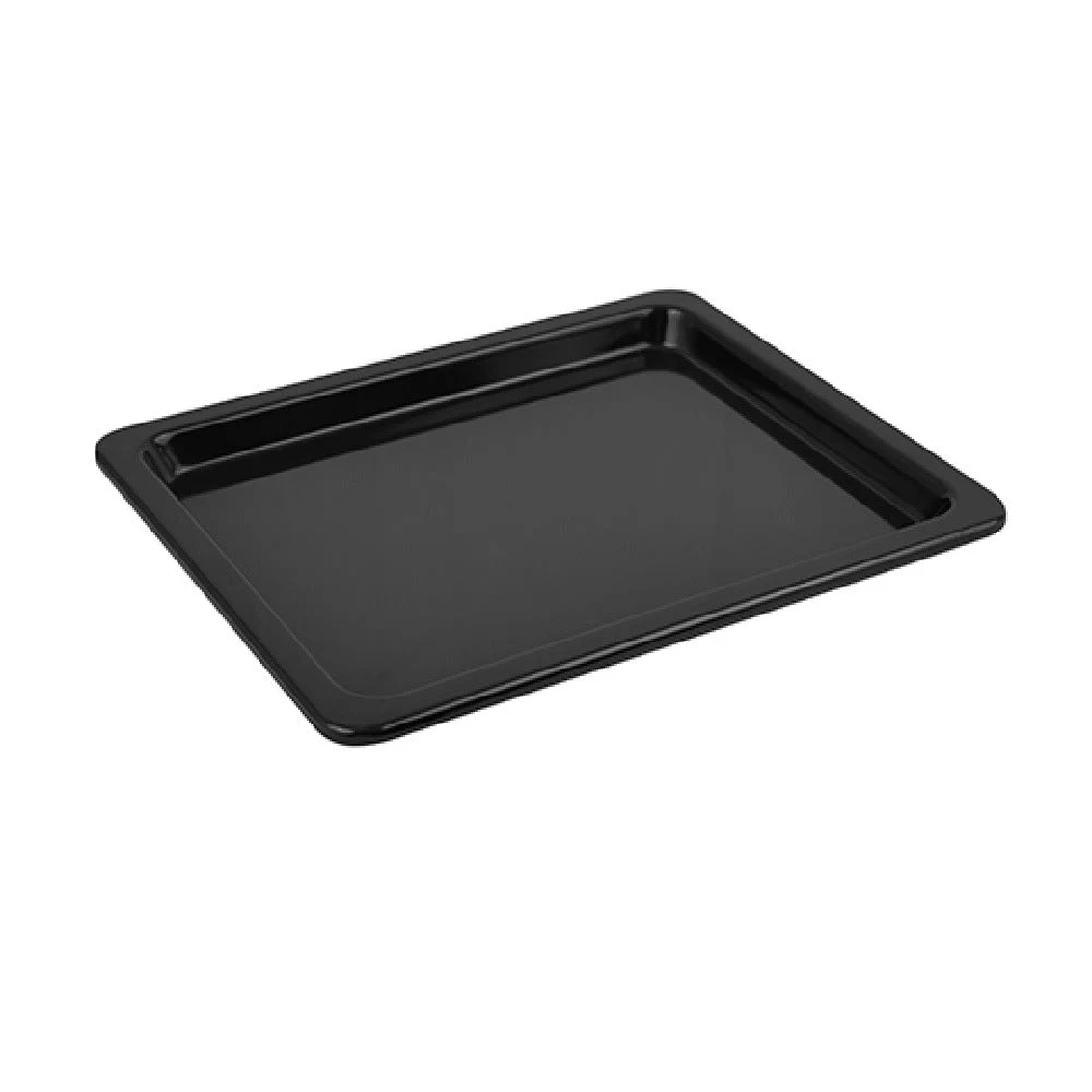 BauscherHepp TB1490 10 Inch Gastro Tray 27-1/16 Oz Silicone Feet Melamine Black