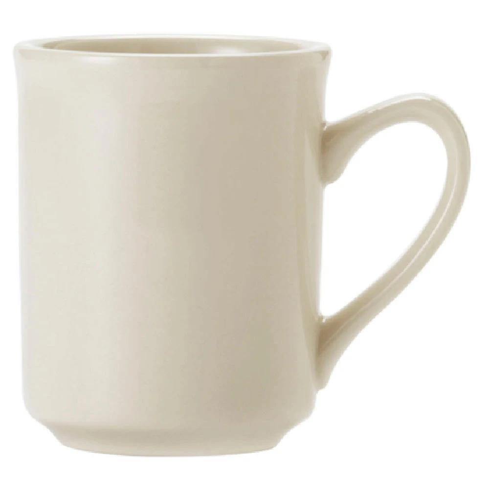 Libbey 740-901-080 8 Oz. Mug Round Porcelain Cream White Non-Stackable