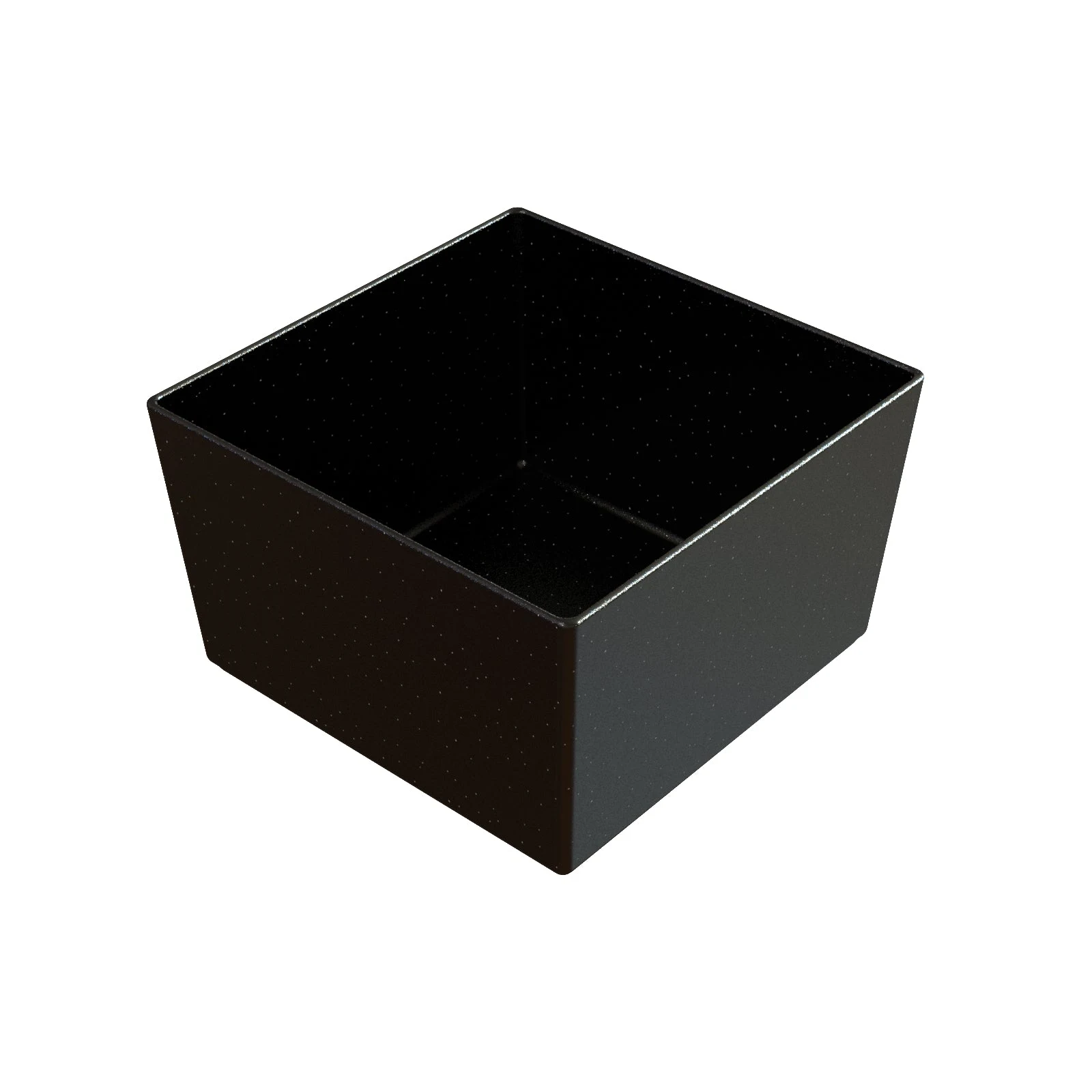 Tablecraft CW4036MS 9-5/8 Quart Cold Holding Bowl Square Aluminum Midnight Speckle