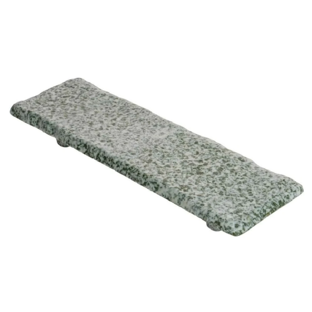 GET Enterprises WDR208 11-4/5 Inch Rectangular Tray BPA Free Melamine Terrazzo Emerald